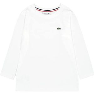 Lacoste Tj2093, T-shirt voor jongens, Wit.