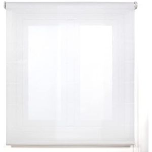 Blindecor Belmont Rolgordijn van doorschijnende stof, 130 x 270 cm, wit