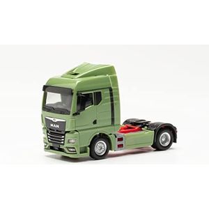 herpa 311960-002 TGX GM Tractor 1:87 trouwe vrachtwagen model Diorama modelbouw verzamelstuk miniatuur decoratie kunststof lindegroen groen groen