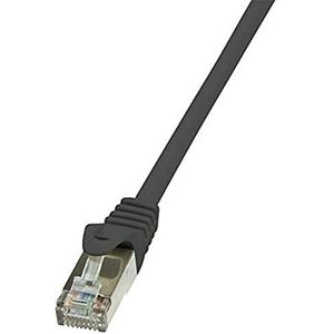 LogiLink CP1023S Cat5e F/UTP AWG26 netwerkkabel (0,50 m) Zwart