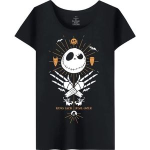 Nightmare Before Christmas T-shirt pour femme, Noir, L