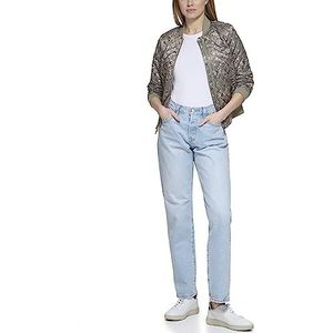 Levi's Blouson bomber matelassé diamant pour femme, Imprimé bandana vert d'eau, XS