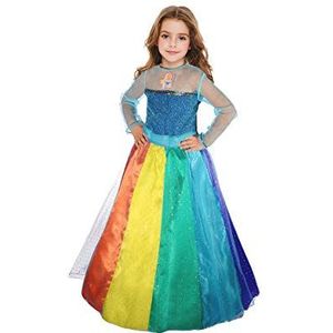 Ciao Barbie Rainbow Princess, kostuum, originele meisjesjurk (maat 3-4 jaar)