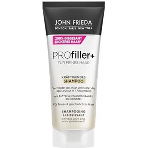 John Frieda PROfiller+ Shampoo - 75 ml - reisgrootte - ideaal voor testen of reizen - voor fijn haar - voor meer volume