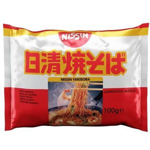 Nissin Demae Ramen Yakisoba 1-delige set Japanse instant pasta met yakisoba-saus en Aziatische specerijen, snel en eenvoudig Aziatische levensmiddelen bereiden (1 x 100 g)