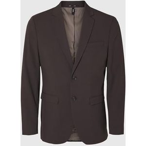 SELECTED HOMME Blazer pour homme, coupe ajustée, Gâteau au chocolat, 44