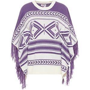 IZIA Poncho dames (1 stuk), Lila.