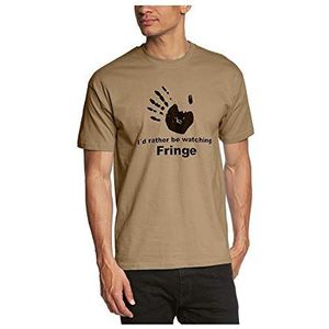 Touchlines T-shirt met franjes, Beige (Zand)