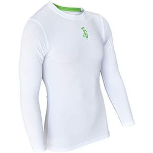 Kookaburra kb Compression Lite Cricketshirt voor heren, Wit.