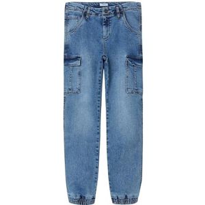 NAME IT Nkmryan R 3742-md Cargobroek voor jongens, Medium blauwe denim