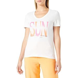 s.Oliver T-shirt manches courtes pour femme, Crème 02d0, 34