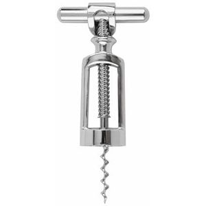 JATA HOGAR - HVIN2302 - Tire-bouchon de cave à vin avec double filetage - Ouvre-bouteille à spirale continue, fonctionnement simple, grande consistance, en zinc, 6,8 x 14,6 x 3,6 cm