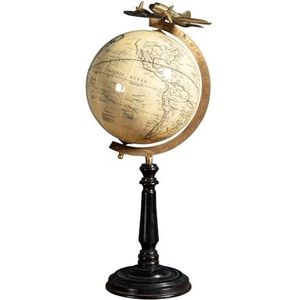 CHEHOMA - Globe terrestre blanc « Voyage » – Décoration de bureau éducative, géographique et moderne