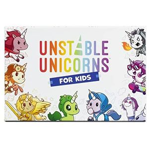 Unstable Unicorns Kids Edition kaartspel, leuke eenvoudige gameplay voor jong en oud, voor het hele gezin, [EN]