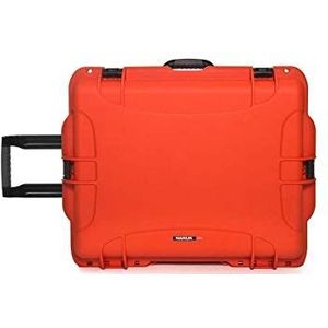 Nanuk Waterdichte hardshell tas met wielen, Oranje, Einheitsgröße, Schuim in kubusvorm