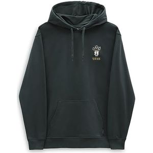 Vans Peace Head Hoodie Sweatshirt met capuchon voor heren, Groene pijnboompitten.