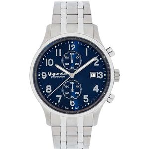 Gigandet Japans analoog kwartshorloge voor heren met 8VNAG49NE/004 roestvrijstalen armband, blauw, Blauw