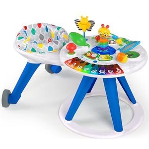 Baby Einstein Around We Grow Loophulp en activiteitentafel, afneembaar speelgoedstation, meertalig, zitting 360 graden draaibaar, in hoogte verstelbaar, motoriekontwikkeling, vanaf 6 maanden