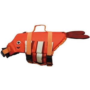 Croci Clownfish Zwemvest voor honden, zwemvest voor huisdieren, zwemvest met handvat voor honden, clownvis, 35 cm