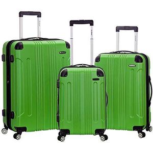 Rockland London hardshell koffer met zwenkwielen, Groen, One Size, London Hardside Spinner Trolley