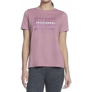 Skechers Skechers Tee Repeat T-shirt voor dames, Mauve