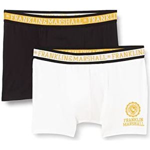 Franklin & Marshall Boxershorts voor heren, wit/zwart/goud