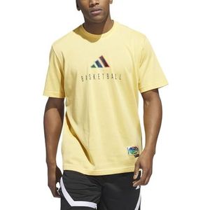 adidas Homme WORLDWIDE HOOPS LOGO PERFORMANCE GRAPHIC TEE, semi spark, XXL