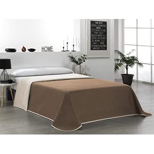 Martina Home Sprei, omkeerbaar, beige, bruin, 105 cm