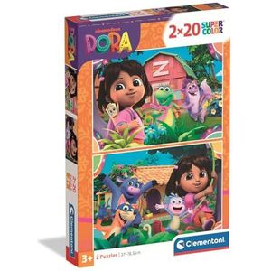 CLEMENTONI, PZL 2X20 DORA THE EXPLORER, 3 years, 24827
