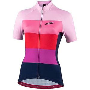 Nalini Adelina T-shirt pour femme, Blanc/Rose/Fuchsia/Bleu, 3XL