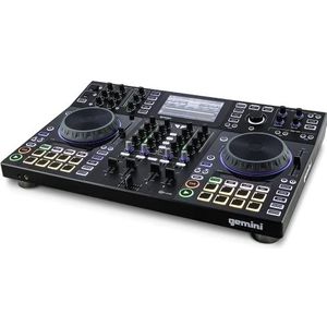 Gemini Sound Sdj-4000 Standalone/Midi Controller Dj EQuipment Console Tafel Met 2 Dekken, 4 Kanaals Audio Mixer, Touch Capacitieve Jog Wheels En 7""Inch Hd Scherm