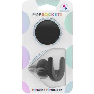 PopSockets: PopPack Bundle PopMount 2 Car Vent + PopGrip houder voor ventilatie van de auto, handsfree, niet zelfklevend, voor smartphones en tablets met verwisselbare PopGrip