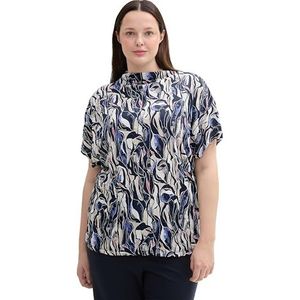 TOM TAILOR T-shirt Plussize Crincle pour femme avec motif, 35892 - Organic Shapes Design, 50 grande taille
