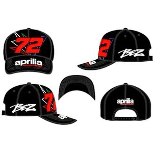 Valentino Rossi cap Dual Aprilia BEZZECCHI,Man,Black,One Size, Noir, taille unique
