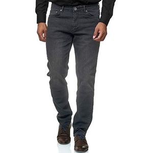 JEEL Heren Jeans Straight Fit Stretch Basic Jeansbroek, grijs (05), 29W / 30L, grijs (05)