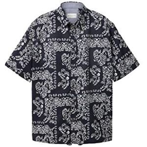 TOM TAILOR Herenhemd, 31783 – Navy Big Paisley Design, XXL, 31783 - Navy Big Paisley Design