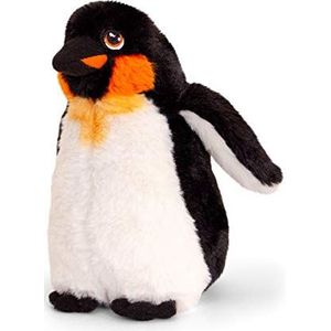 Keel Toys Pluche Keizers Pinguin Knuffeldier - Wit/Zwart - Staand - 20 cm - Pooldieren