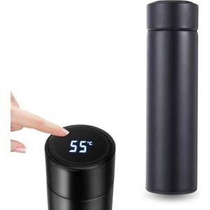 PARENCE. - LED Touch Screen verwarming - 500ml, roestvrij staal, 12 uur warm en 24 uur koud - draagbare dubbelwandige waterkoker - willekeurige kleur