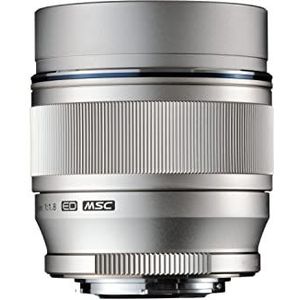 Olympus M.Zuiko Digital ED F1.8 lens voor Micro Four Thirds, 75 mm, zilverkleurig