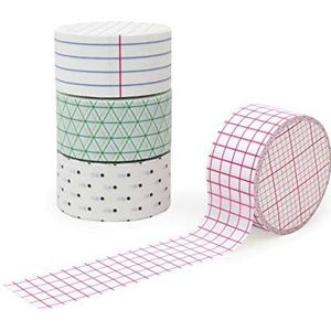 SUCK UK 4 rollen kleurrijke washi papier decoratie washi papier decoratie decoratie washi papier