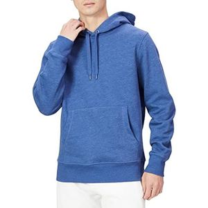 Amazon Essentials Heren fleece hoodie (verkrijgbaar in grote maat), blauw gemêleerd, maat S