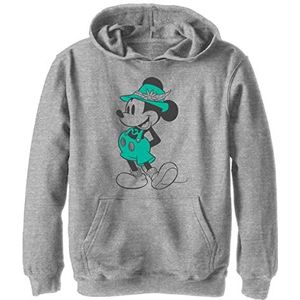 Disney Mickey Mouse Vintage leren broek Portrait Boys Hoodie, grijs gemêleerd Athletic S, Athletic grijs gemêleerd
