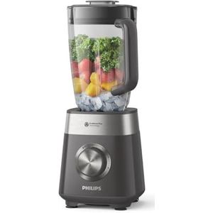 Philips Série 5000 Blender, Technologie ProBlend Plus, Moteur ProBlend Plus 1000 W, 3 Vitesses, Capacité de 2 Litres, Lames Amovibles, Nettoyage Facile, Application Nutri-U, Gris Cachemire (HR3020/20)