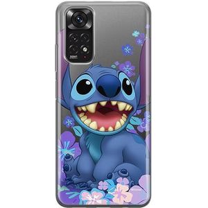 ERT GROUP Beschermhoes voor Xiaomi REDMI NOTE 11 4G/11S 4G Origineel en officieel gelicentieerd Disney-motief Stitch 001, passend bij de vorm van de mobiele telefoon, gedeeltelijk bedrukt