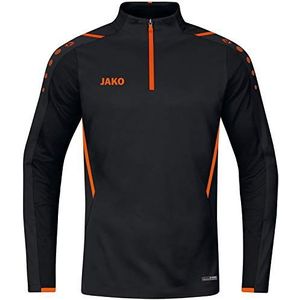 Jako Ziptop Challenge Zip Top Challenge Heren, zwart/neonoranje