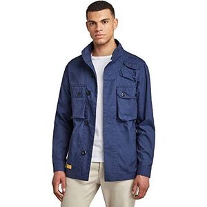 G-STAR RAW Utility Straight Casual overhemd voor heren, Blauw (Imperial Blue 9288-1305)