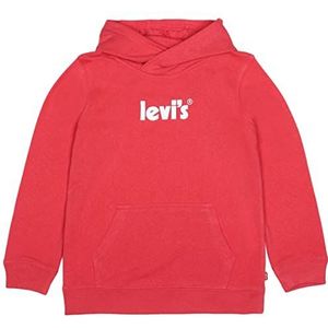Levi's Kids Jongens sweatshirt met capuchon LVB Logo PULLOVER HOODIE 2-8 jaar, Chrysant