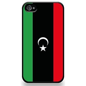 LD Case COQIP4_103 beschermhoes voor iPhone 4/4S, motief vlag Libyen