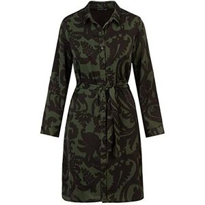 APART Fashion Apart jurk met print damesjurk, Grijs/zwart veelkleurig