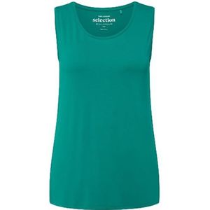 Ulla Popken Grote maten tanktop voor dames, Groen Blauw